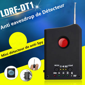Détecteur Caméra Cachée, Mini Detecteur Micro Espion Portable Tracker  Espions Anti-Interception avec LED GPS pour Voiture Surveillance Anti