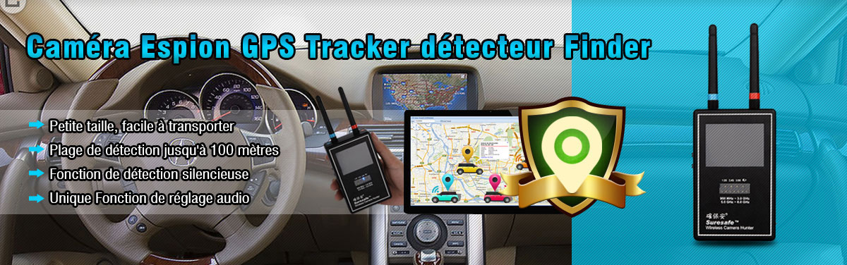 Détecteur de caméra cachée anti-espion pour voiture, traqueur GPS